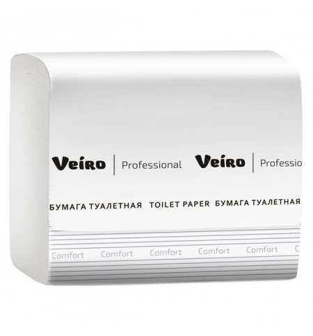фото: Туалетная бумага Veiro Professional Comfort TV201 250 листов, 2 слоя, белая, 30 пачек