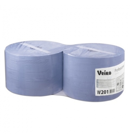 фото: Протирочный материал Veiro Professional Comfort W201 в рулоне, 350м, 2 слоя, синяя, 2шт