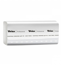 Бумажные полотенца Veiro Professional V1-250/20, листовые, 250шт, 1 слой, белые, 20 пачек