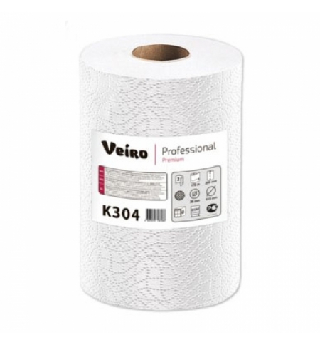 фото: Бумажные полотенца Veiro Professional Premium K304, в рулоне, 150м, 2 слоя, белые, 6 рулонов