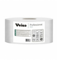 фото: Туалетная бумага Veiro Professional Maxi, в рулоне, 420м, 1 слой, белая, 6 рулонов