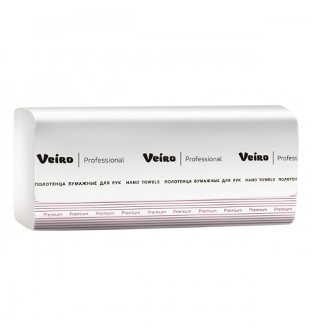 фото: Бумажные полотенца Veiro Professional Premium KV311 листовые, 200шт, 3 слоя, белые