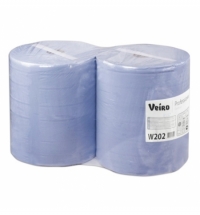 фото: Протирочный материал Veiro Professional Comfort W202 в рулоне, 350м, 2 слоя, синяя, 2шт